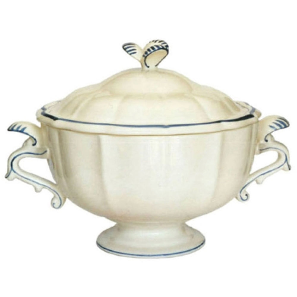 Filet Bleu Soup Tureen by Gien France