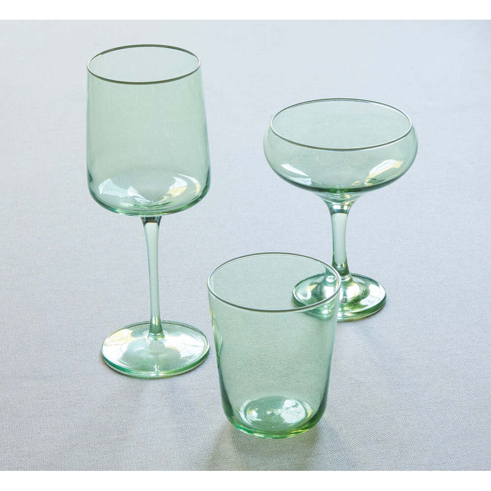 Fine Line Light Blue with White Rim Wine Glass - Thumbnail 5