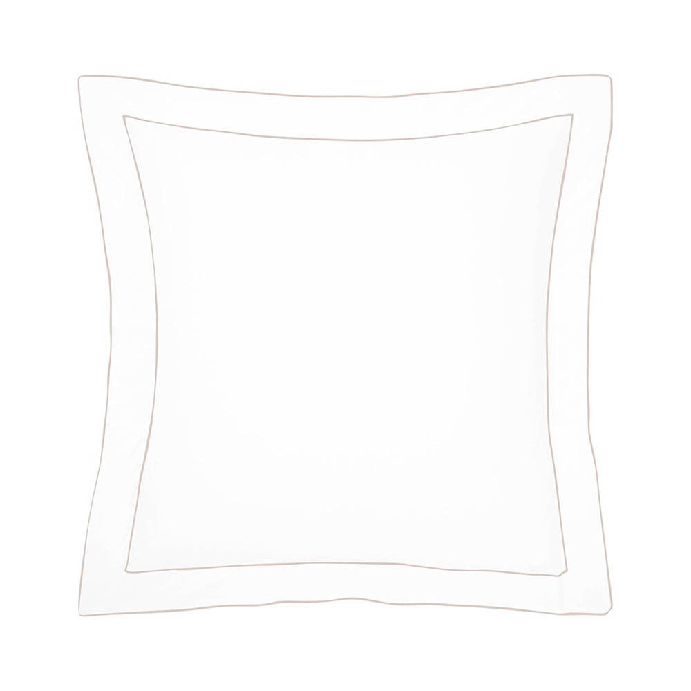Flandre Luxury White Fitted Sheet by Yves Delorme Additional Image - 10