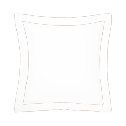 Flandre Luxury White Fitted Sheet by Yves Delorme Additional Image - 10