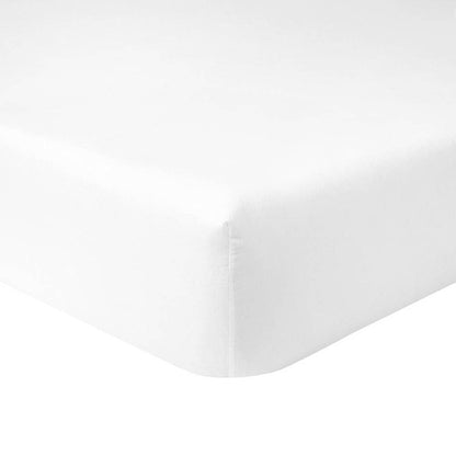 Flandre Luxury White Fitted Sheet by Yves Delorme Additional Image - 7