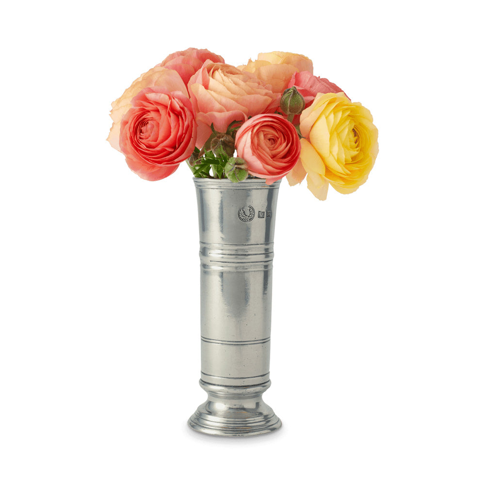 Footed Cylinder Vase by Match Pewter