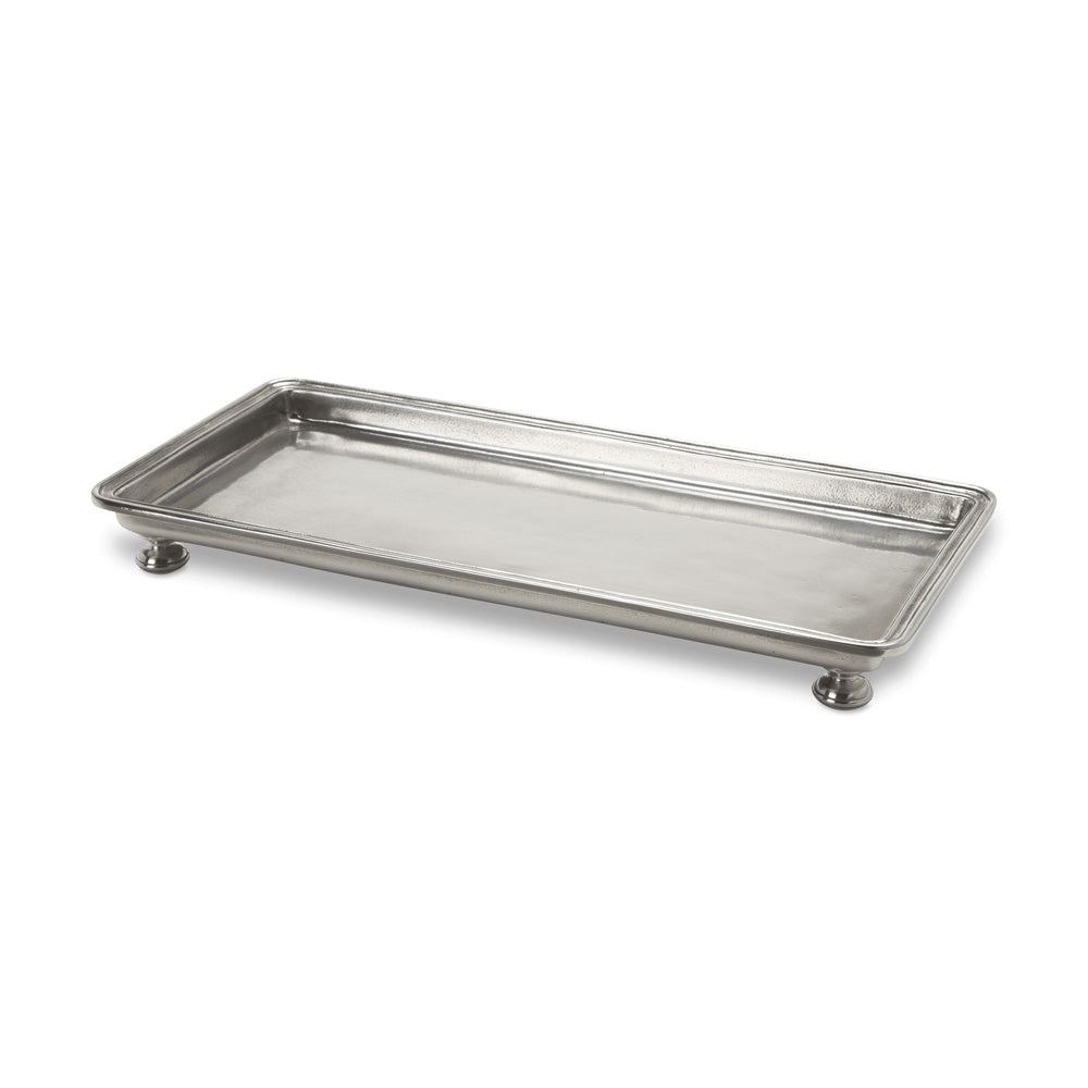 Footed Rectangle Service Tray by Match Pewter Additional Image 1