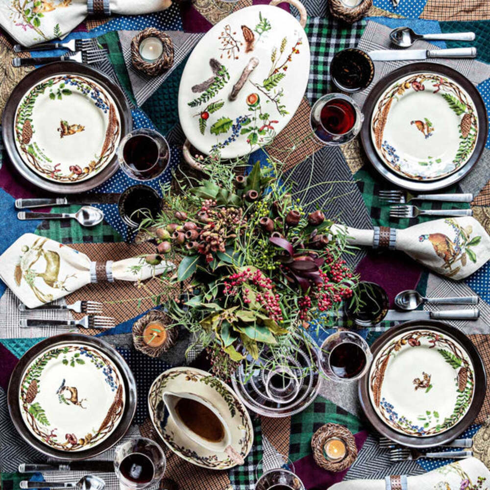 Forest Walk Animal Side/Cocktail Plate Assorted - Set of 4 by Juliska Additional Image-5