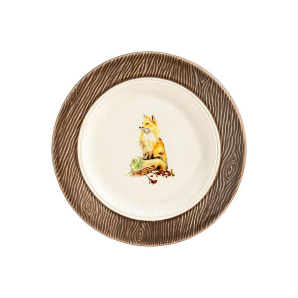 Forest Walk Animal Side/Cocktail Plate Assorted - Set of 4 by Juliska Additional Image-6