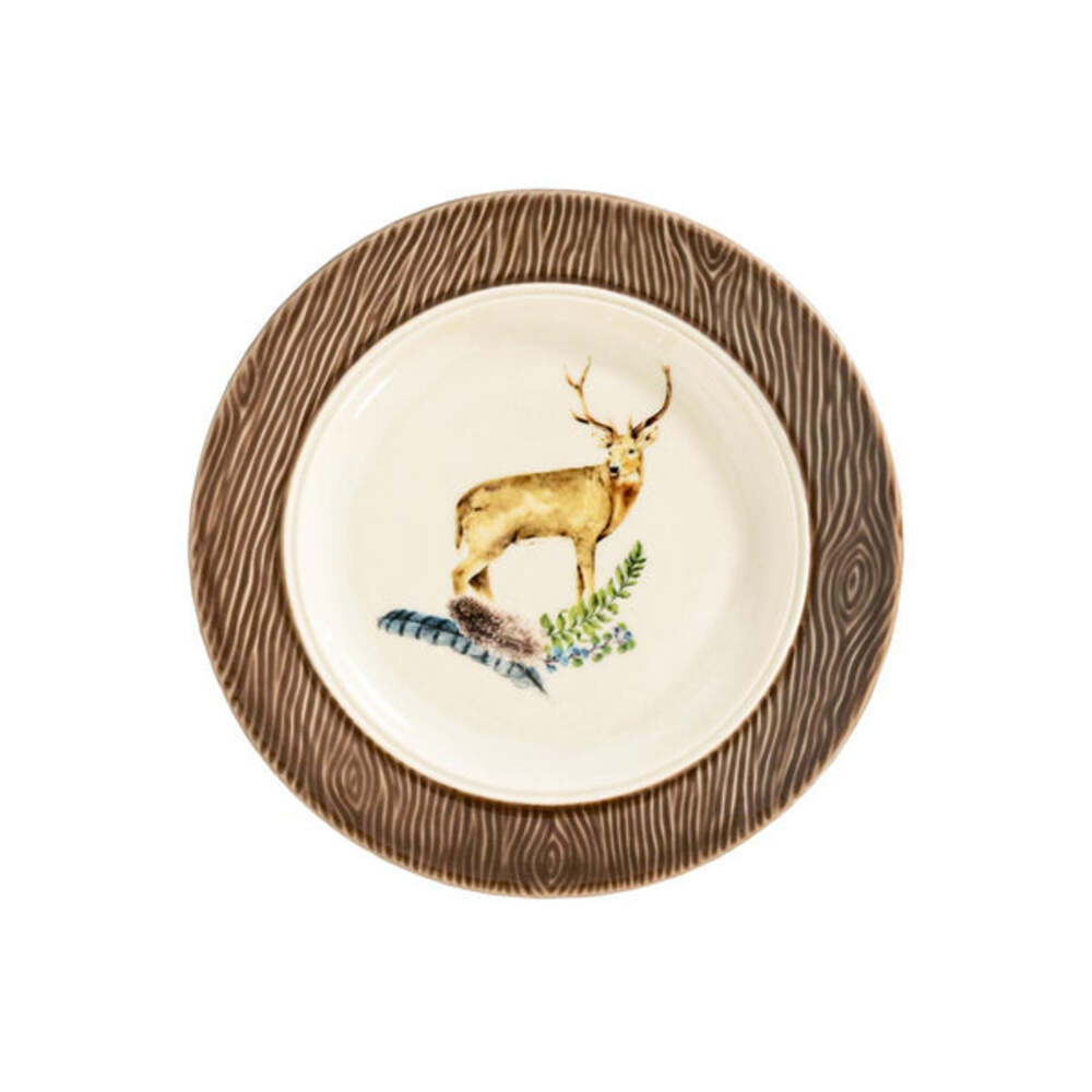 Forest Walk Animal Side/Cocktail Plate Assorted - Set of 4 by Juliska Additional Image-7