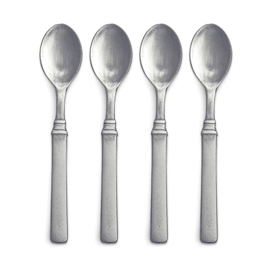 Gabriella Espresso Spoon, Set of 4 by Match Pewter