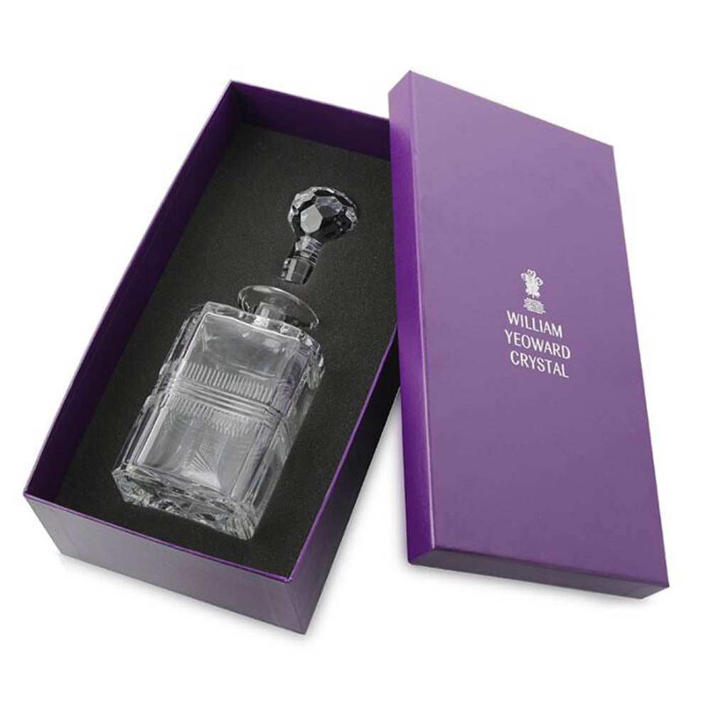 Gemma Gift Boxed Square Decanter by William Yeoward Crystal Additional Image - 1