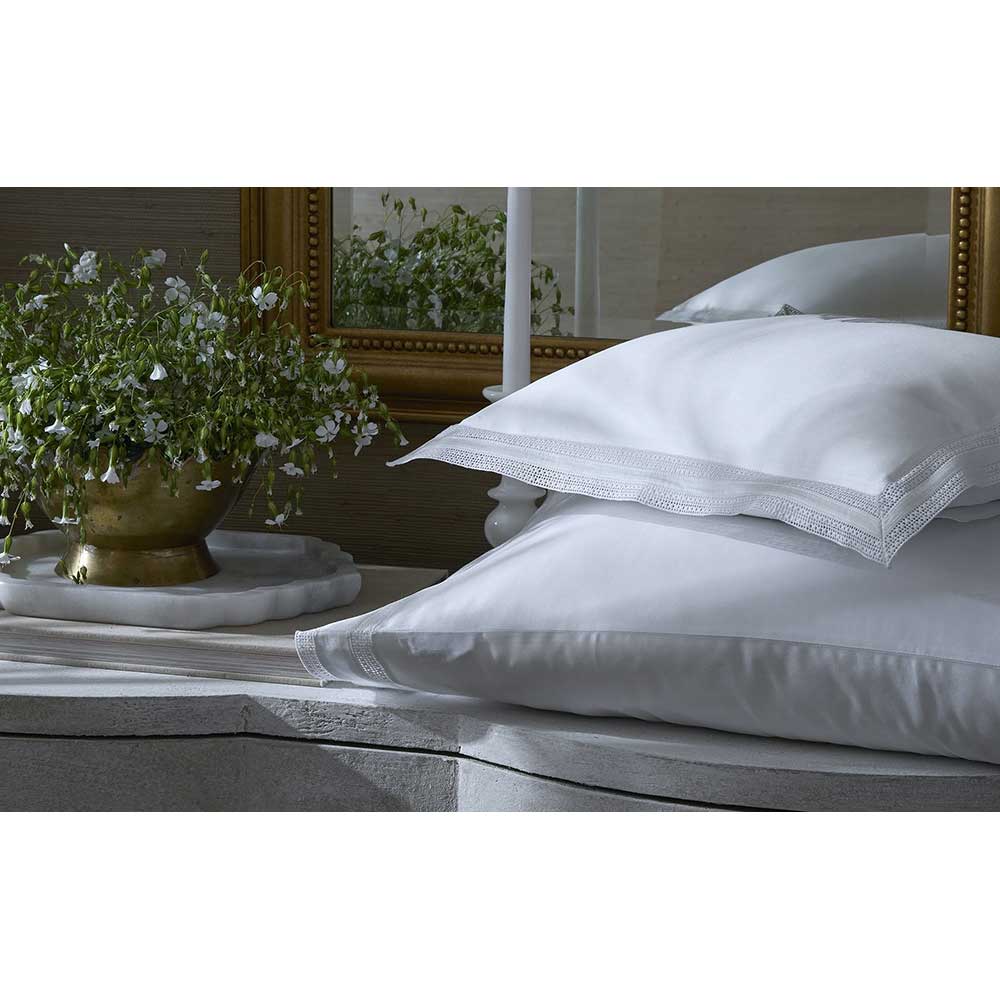 Ceylon Satin Stitch Luxury Bed Linens by Matouk