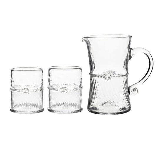 Graham 3 Piece Glass Bar Pitcher and Double Old Fashioned by Juliska