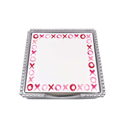 Hearts Beaded Note Pad Set by Mariposa