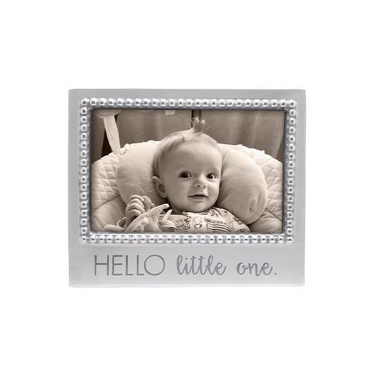 Hello Little One Beaded 4X6 Frame by Mariposa