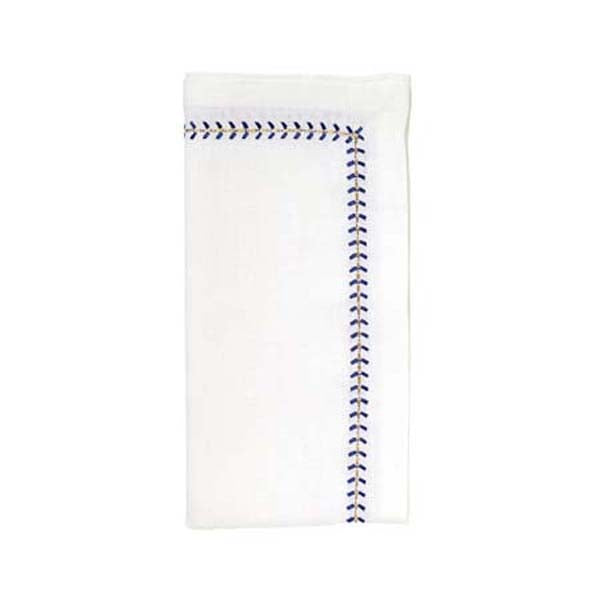 Herringbone Napkin Cobalt by Kim Seybert