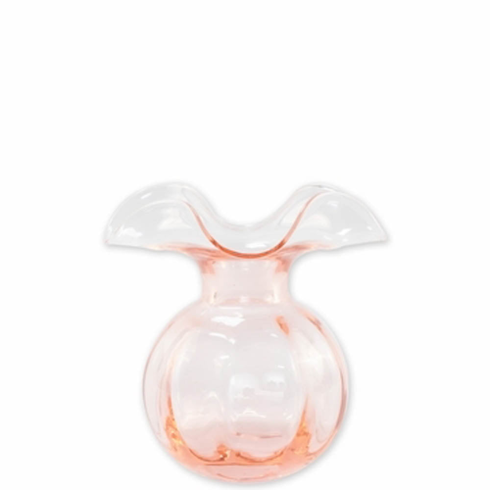 Hibiscus Pink Glass Bud Vase by VIETRI