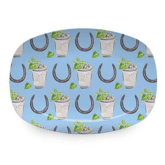 Horseshoes & Juleps Platter by Mariposa