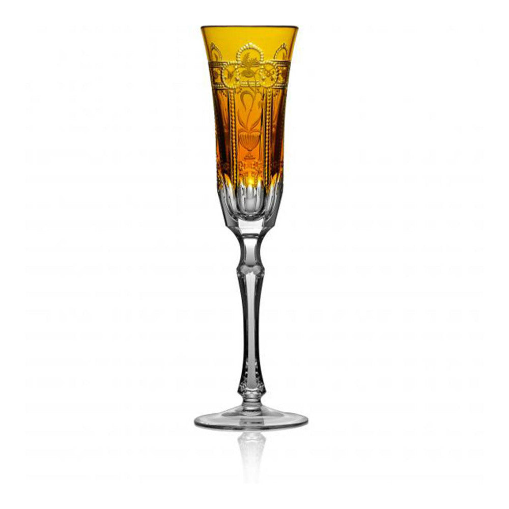 Imperial Amber Flute by Varga Crystal