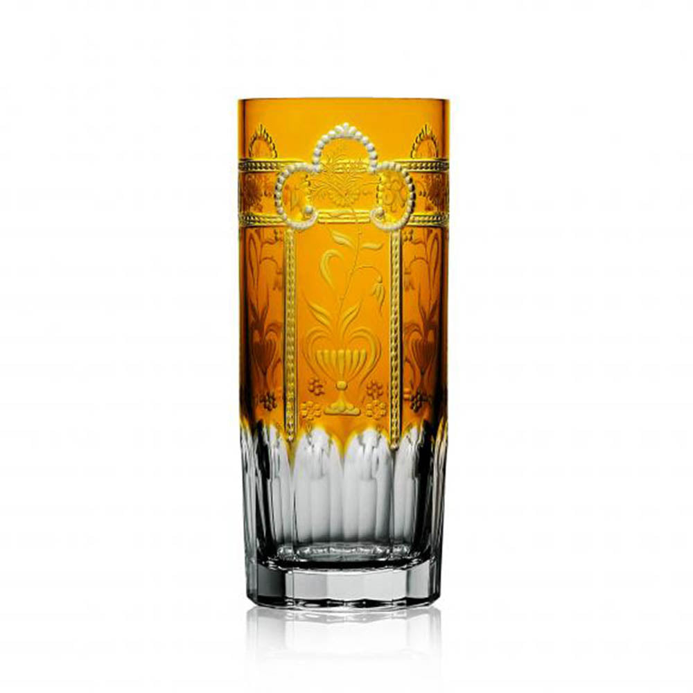 Imperial Amber Highball by Varga Crystal