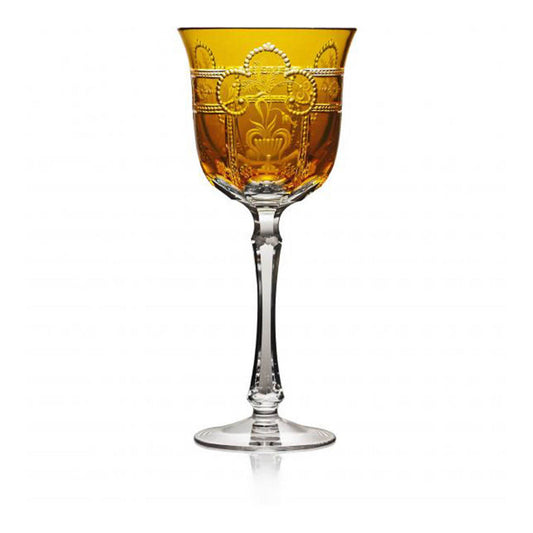 Imperial Amber Water Glass by Varga Crystal