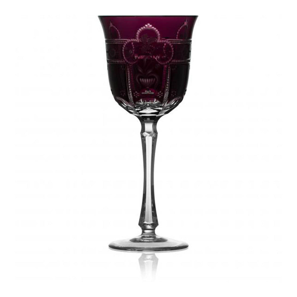 Imperial Amethyst Water Glass by Varga Crystal