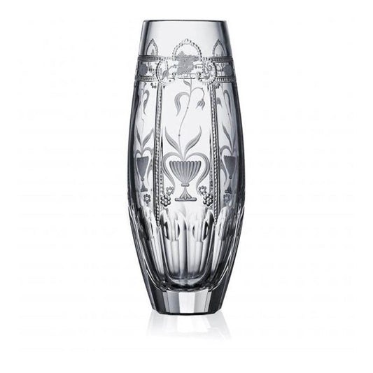 Imperial Clear Barrel Vase - 8" by Varga Crystal