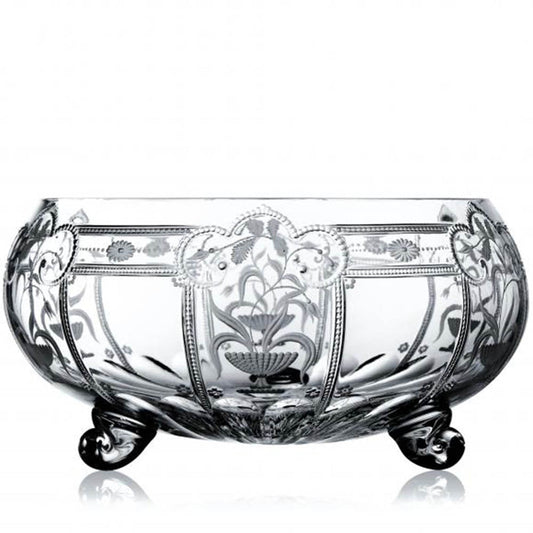 Imperial Clear Footed Bowl - 13" by Varga Crystal