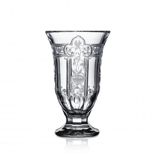 Imperial Clear Footed Vase - 8" by Varga Crystal
