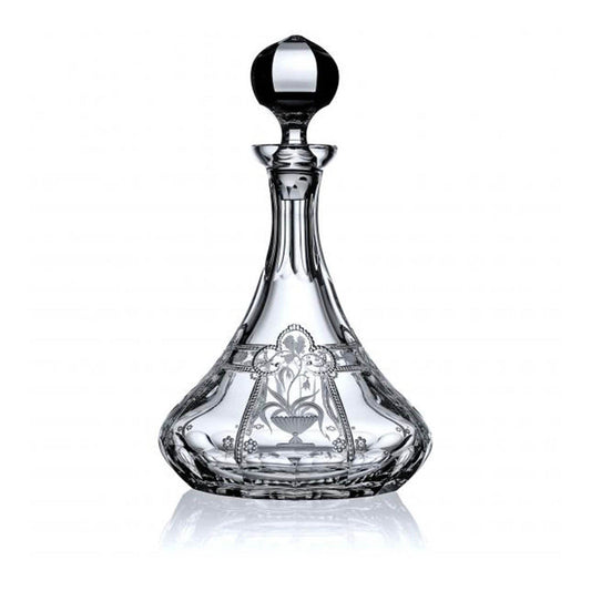 Imperial Clear Ships Decanter - 1.0 Liter by Varga Crystal