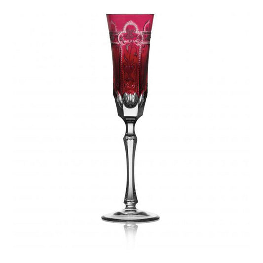 Imperial Raspberry Flute by Varga Crystal