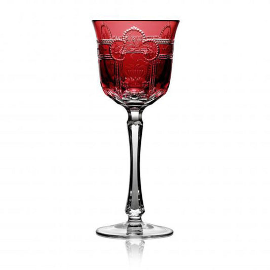 Imperial Raspberry Wine Hock by Varga Crystal