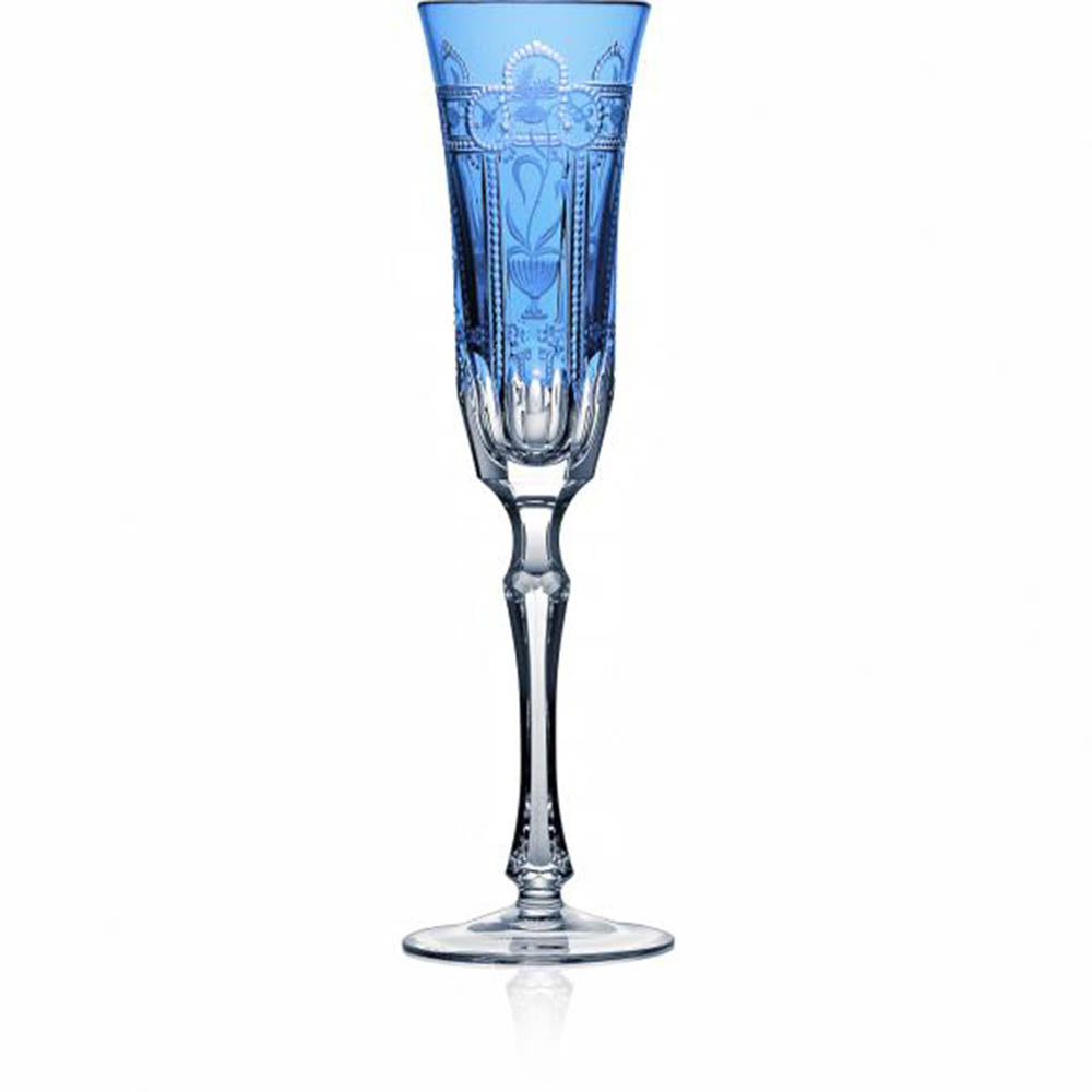 Imperial Sky Blue Flute by Varga Crystal