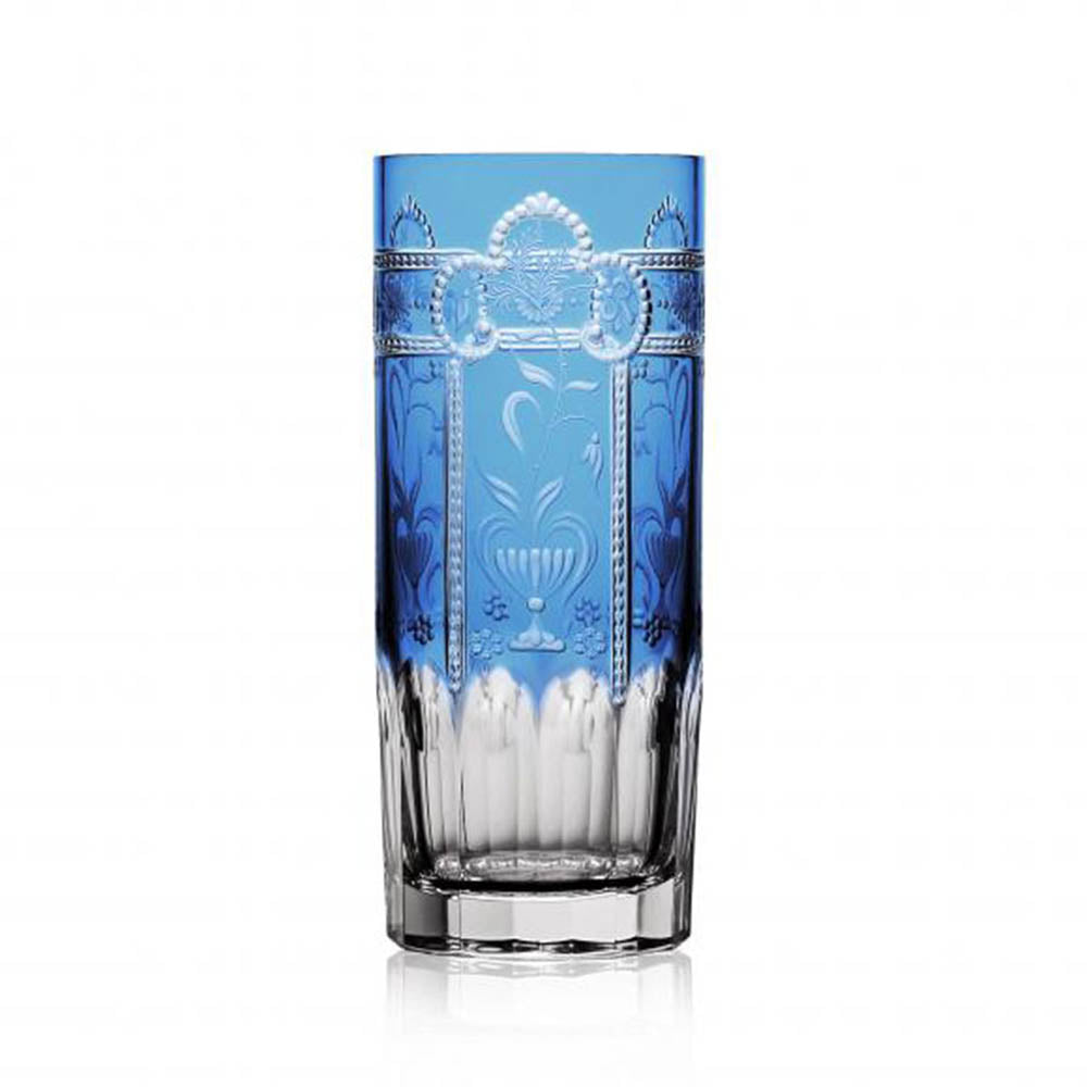 Imperial Sky Blue Highball by Varga Crystal