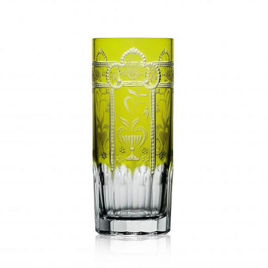 Imperial Yellow-Green Highball by Varga Crystal