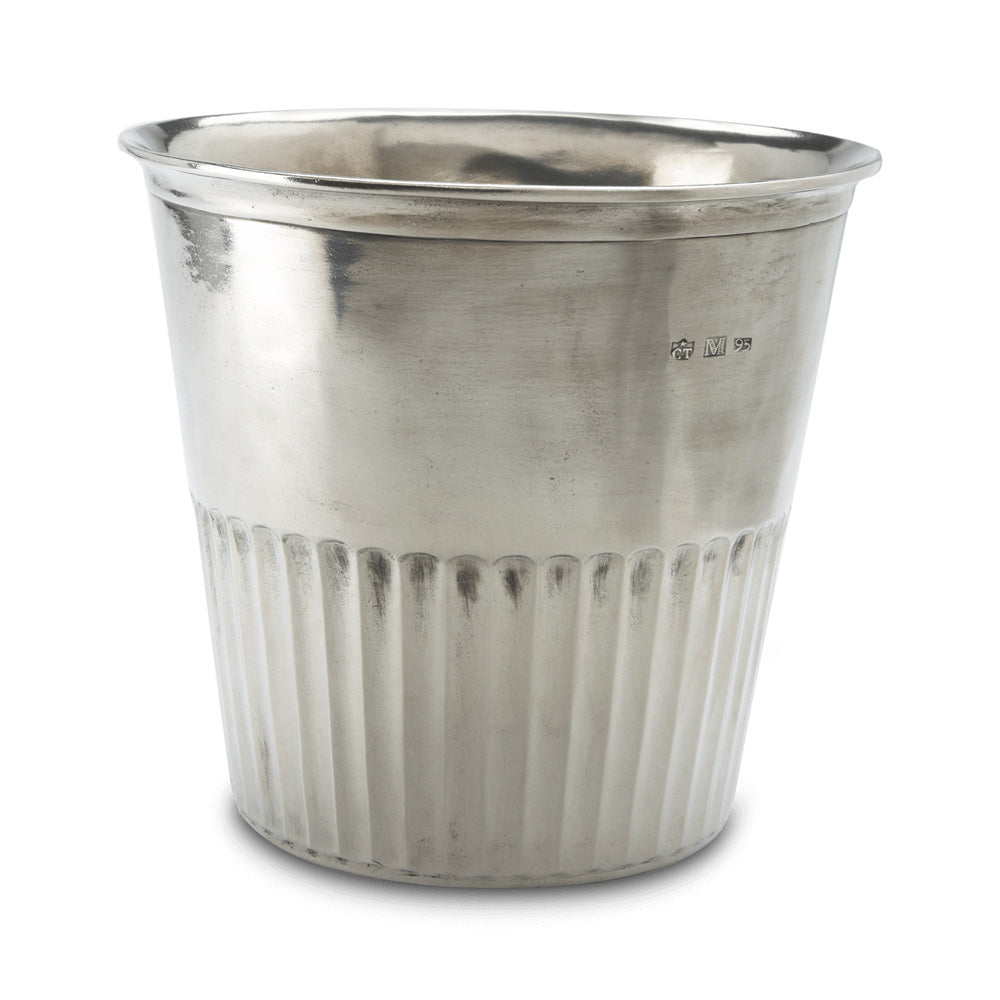 Impero Waste Basket by Match Pewter