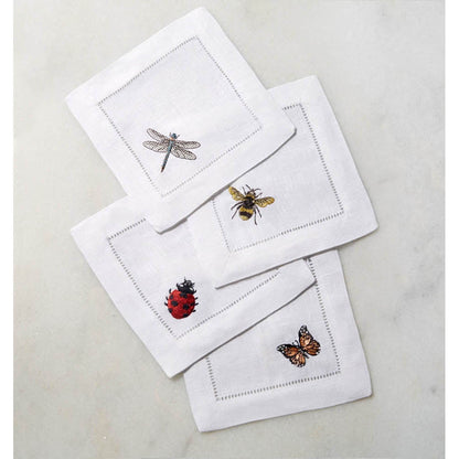 Insetti Set of 4 Cocktail Napkin by SFERRA