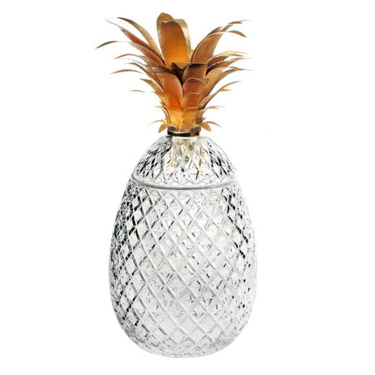 Isadora Pineapple Centrepiece (26") Gold - Limited Edition by William Yeoward Crystal