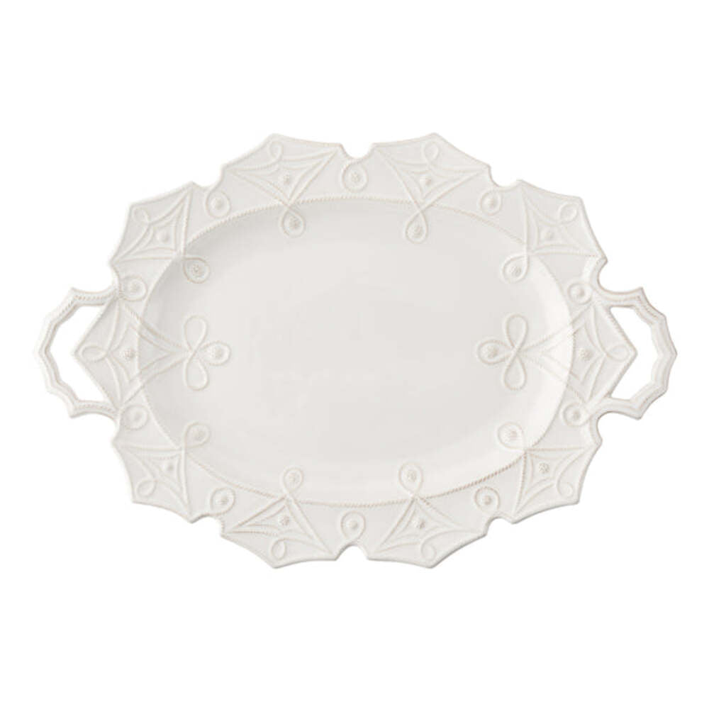 Jardins du Monde 25" Platter - Whitewash by Juliska