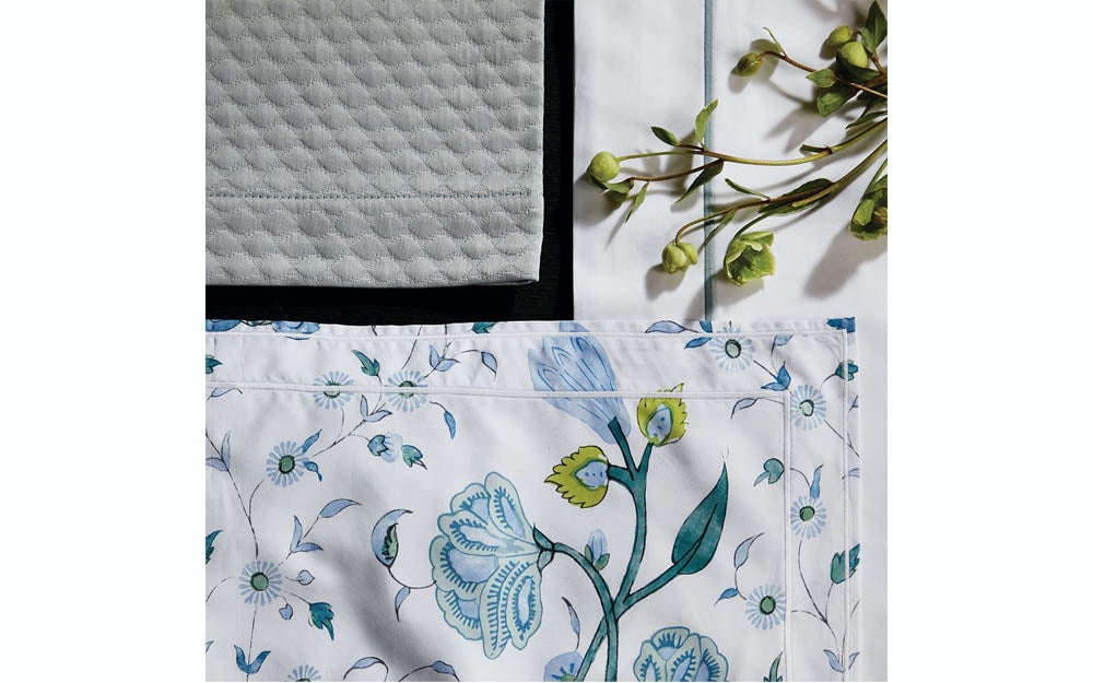 Khilana Blue Luxury Bed Linens by Matouk Additional image-6