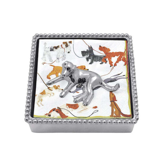 Labrador (2982) Beaded Napkin Box Set by Mariposa