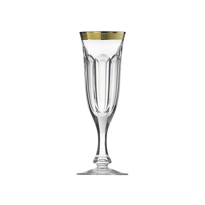 Lady Hamilton Gold Etch Champagne Glass, 140 ml by Moser