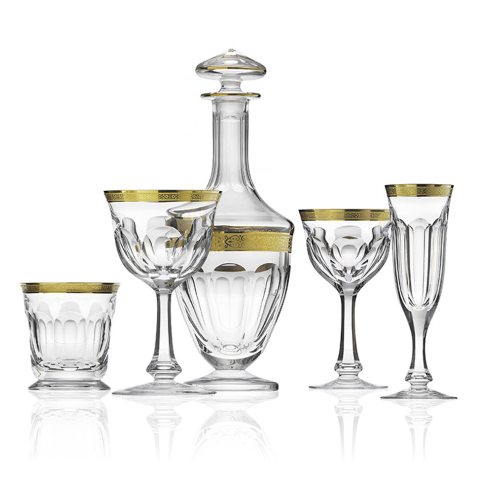 Lady Hamilton Gold Etch Water Glass, 360 ml by Moser Additional Image - 5