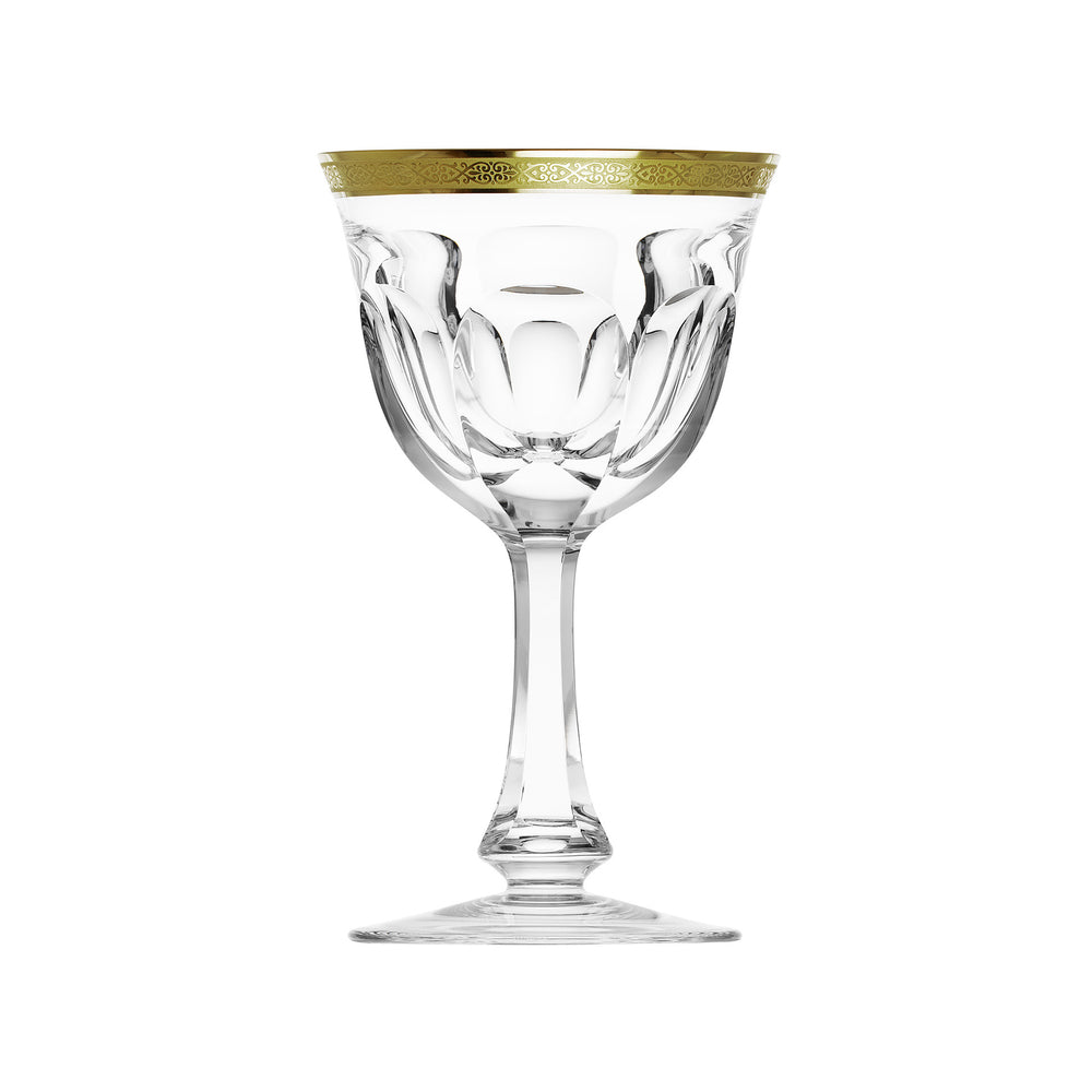 Lady Hamilton Wine Glass, 310 ml with Hand-Painted Gold Decor by Moser