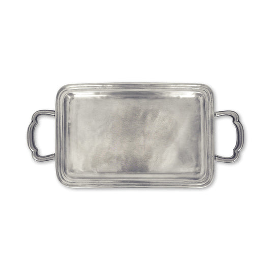 Lago Rectangle Tray with Handles by Match Pewter