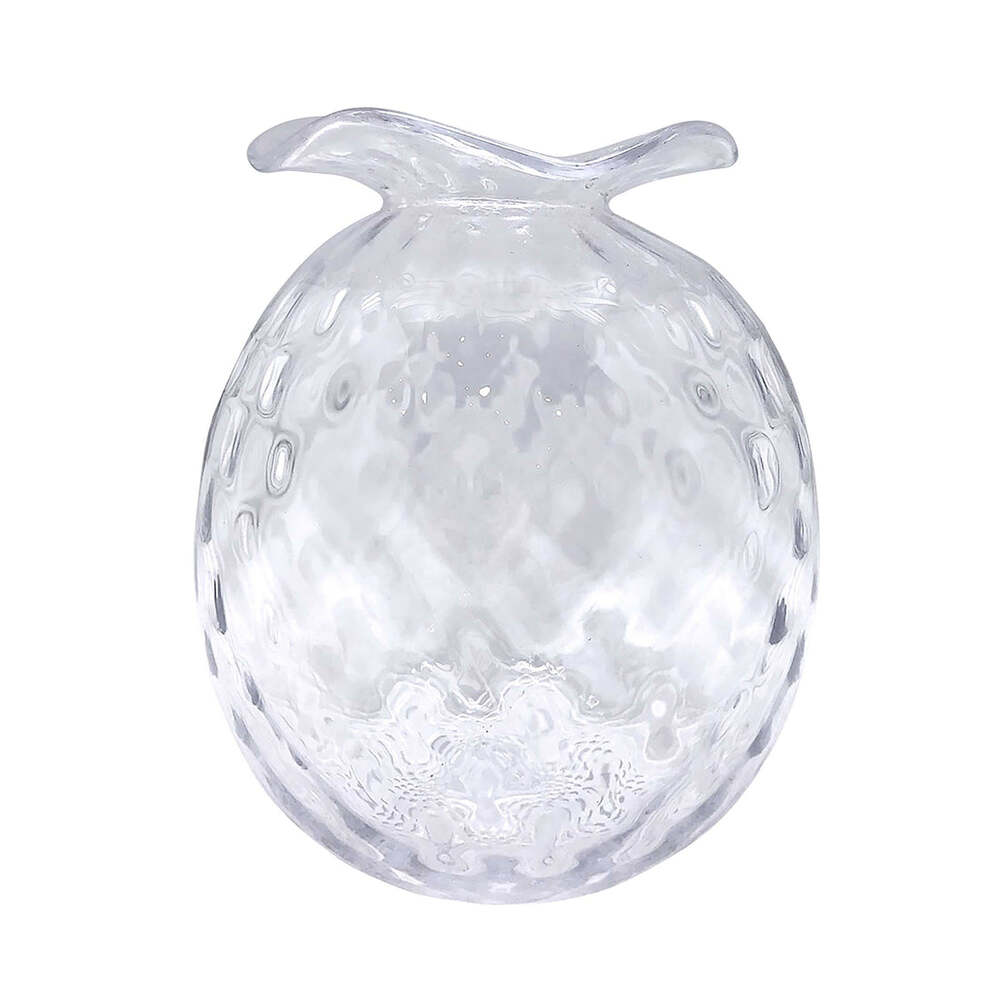 Large Clear Pineapple Texture Bud Vase by Mariposa