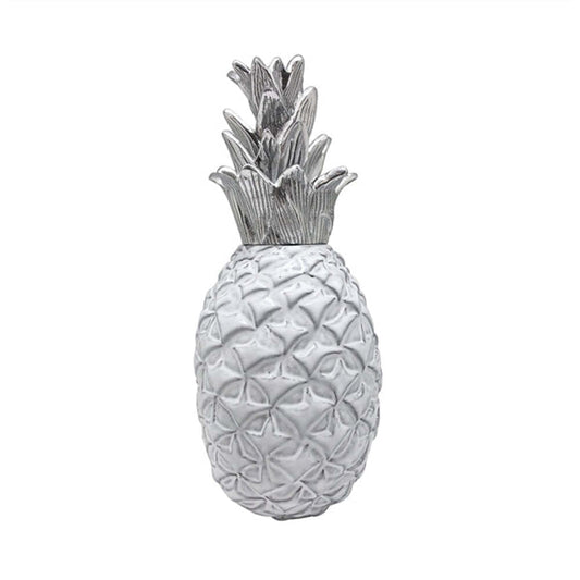 Large Pineapple Ceramic With Metal Top by Mariposa