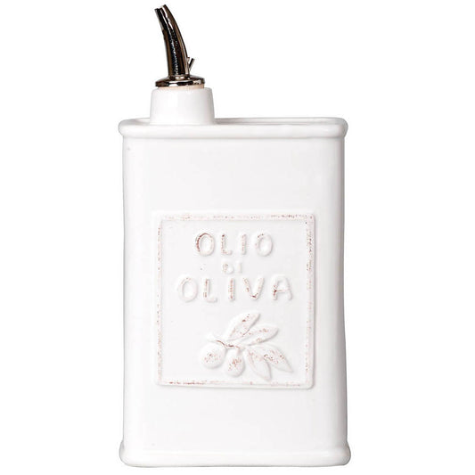 Lastra White Olive Oil Can by VIETRI