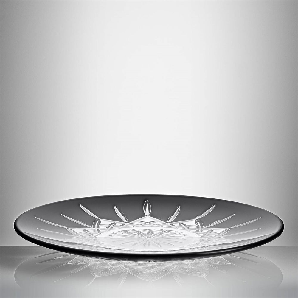 Lismore Black Decorative Plate 12" by Waterford