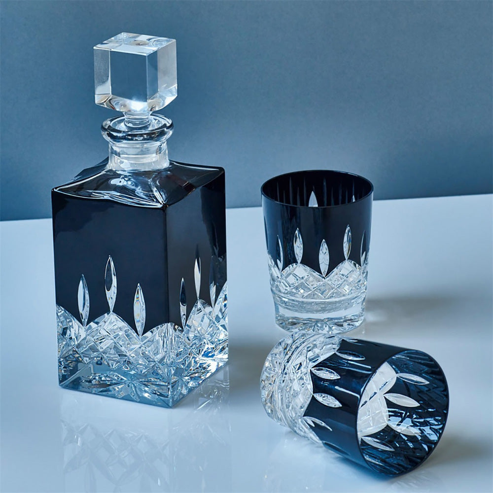 Lismore Black Double Old Fashioned Glass - Pair by Waterford Additional Image 1