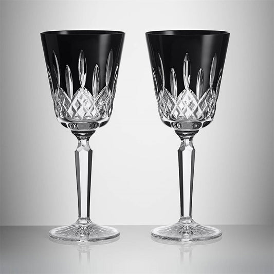 Lismore Black Goblet - Pair by Waterford