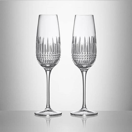 Lismore Diamond Essence Flute 10.5oz Set of 2 by Waterford