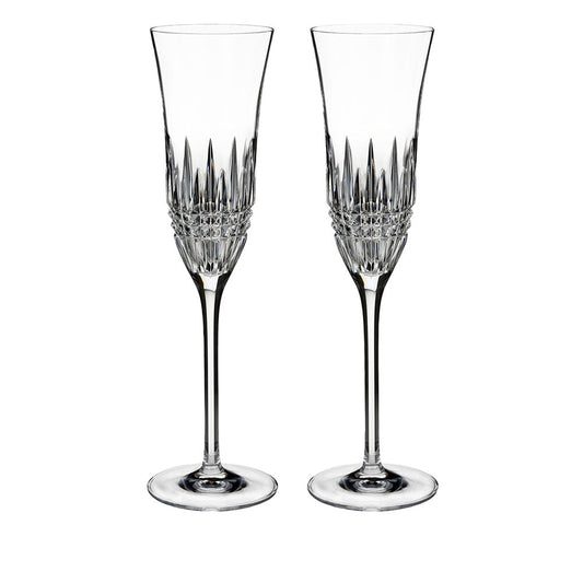 Lismore Diamond Essence Flute 8oz Set of 2 by Waterford